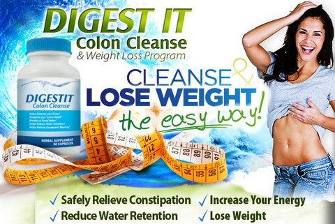 Digest-It Colon Cleanse and Weight Loss Program - Cleanse and Lose Weight the Easy Way!
